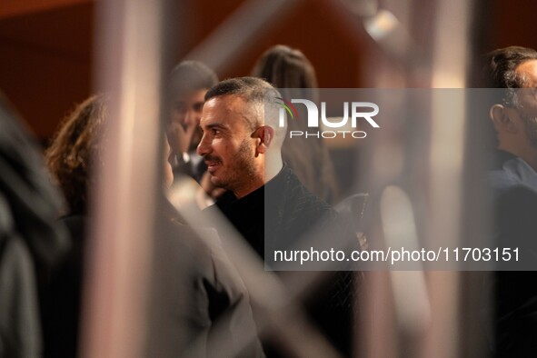 Francesco Di Leva attends the ''Nottefonda'' red carpet during the 19th Rome Film Festival at Auditorium Parco Della Musica in Rome, Italy,...