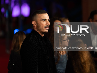 Francesco Di Leva attends the ''Nottefonda'' red carpet during the 19th Rome Film Festival at Auditorium Parco Della Musica in Rome, Italy,...