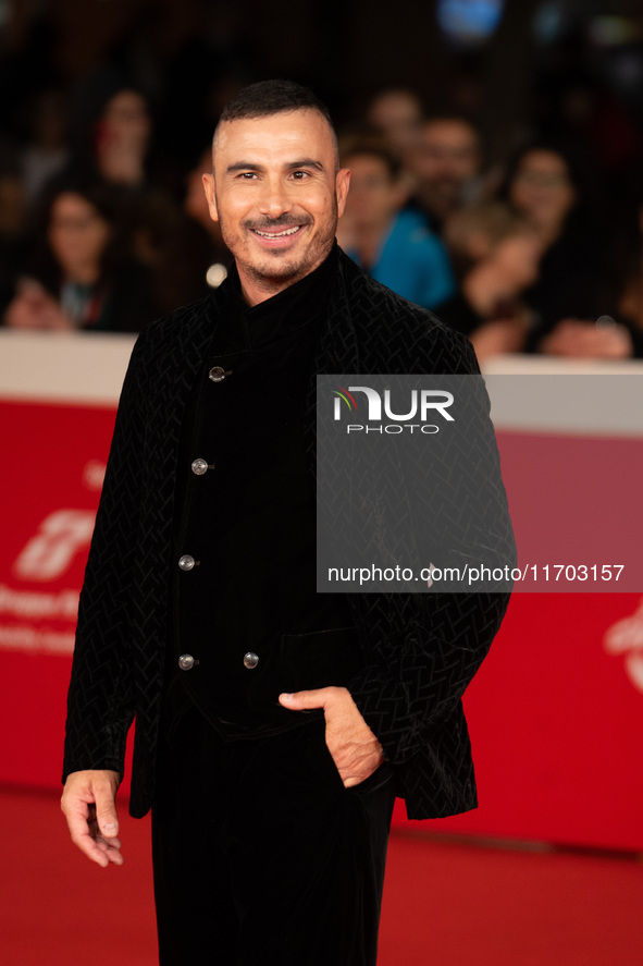 Francesco Di Leva attends the ''Nottefonda'' red carpet during the 19th Rome Film Festival at Auditorium Parco Della Musica in Rome, Italy,...