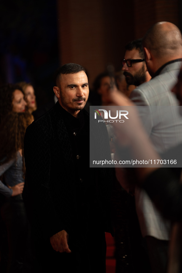 Francesco Di Leva attends the ''Nottefonda'' red carpet during the 19th Rome Film Festival at Auditorium Parco Della Musica in Rome, Italy,...