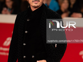 Francesco Di Leva attends the ''Nottefonda'' red carpet during the 19th Rome Film Festival at Auditorium Parco Della Musica in Rome, Italy,...