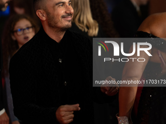 Francesco Di Leva attends the ''Nottefonda'' red carpet during the 19th Rome Film Festival at Auditorium Parco Della Musica in Rome, Italy,...