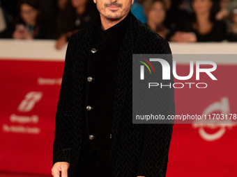 Francesco Di Leva attends the ''Nottefonda'' red carpet during the 19th Rome Film Festival at Auditorium Parco Della Musica in Rome, Italy,...