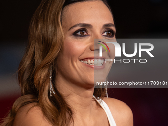 Serena Rossi attends the ''Nottefonda'' red carpet during the 19th Rome Film Festival at Auditorium Parco Della Musica in Rome, Italy, on Oc...