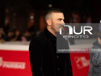 Francesco Di Leva attends the ''Nottefonda'' red carpet during the 19th Rome Film Festival at Auditorium Parco Della Musica in Rome, Italy,...