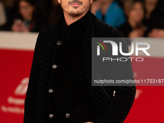 Francesco Di Leva attends the ''Nottefonda'' red carpet during the 19th Rome Film Festival at Auditorium Parco Della Musica in Rome, Italy,...