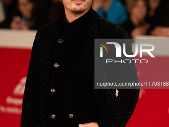 Francesco Di Leva attends the ''Nottefonda'' red carpet during the 19th Rome Film Festival at Auditorium Parco Della Musica in Rome, Italy,...