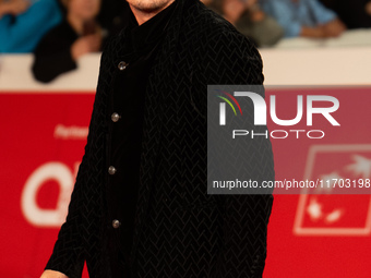 Francesco Di Leva attends the ''Nottefonda'' red carpet during the 19th Rome Film Festival at Auditorium Parco Della Musica in Rome, Italy,...