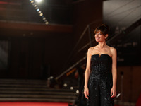 Claudia Pandolfi attends the ''Il Ragazzo Dai Pantaloni Rosa'' red carpet during the 19th Rome Film Festival at Auditorium Parco Della Music...