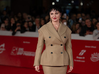 Arisa attends the ''Il Ragazzo Dai Pantaloni Rosa'' red carpet during the 19th Rome Film Festival at Auditorium Parco Della Musica in Rome,...