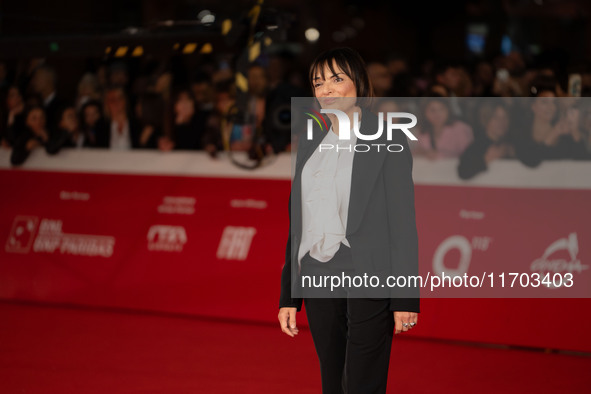 Teresa Manes attends the ''Il Ragazzo Dai Pantaloni Rosa'' red carpet during the 19th Rome Film Festival at Auditorium Parco Della Musica in...