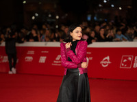 Sara Ciocca attends the ''Il Ragazzo Dai Pantaloni Rosa'' red carpet during the 19th Rome Film Festival at Auditorium Parco Della Musica in...