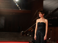 Claudia Pandolfi attends the ''Il Ragazzo Dai Pantaloni Rosa'' red carpet during the 19th Rome Film Festival at Auditorium Parco Della Music...