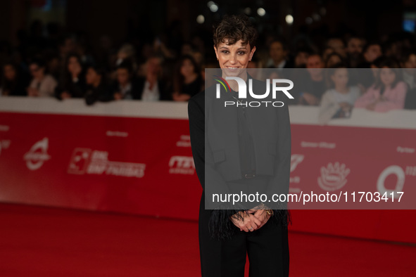 Margherita Ferri attends the ''Il Ragazzo Dai Pantaloni Rosa'' red carpet during the 19th Rome Film Festival at Auditorium Parco Della Music...