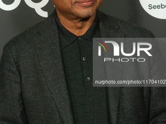 Raoul Peck, a Haitian filmmaker, poses on the red carpet before the closing award ceremony of the Cologne Film Festival 2024 at E-Werk in Co...