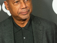 Raoul Peck, a Haitian filmmaker, poses on the red carpet before the closing award ceremony of the Cologne Film Festival 2024 at E-Werk in Co...