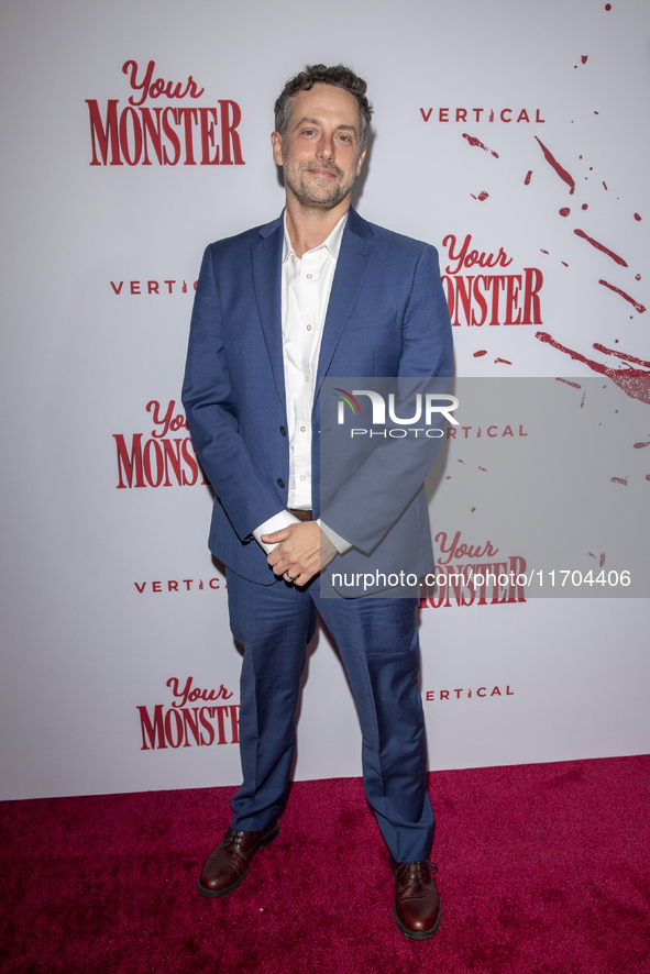 Jon Higgins attends the ''Your Monster'' New York premiere at Metrograph in New York City, USA, on October 24, 2024. 