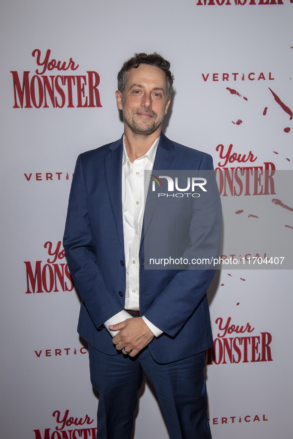 Jon Higgins attends the ''Your Monster'' New York premiere at Metrograph in New York City, USA, on October 24, 2024. 