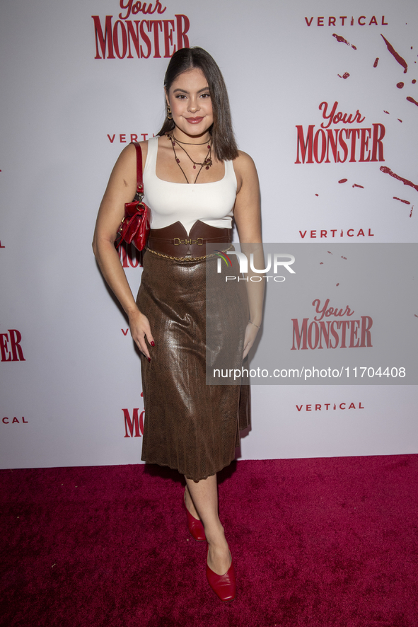 Giselle Diaz attends the ''Your Monster'' New York premiere at Metrograph in New York City, USA, on October 24, 2024. 