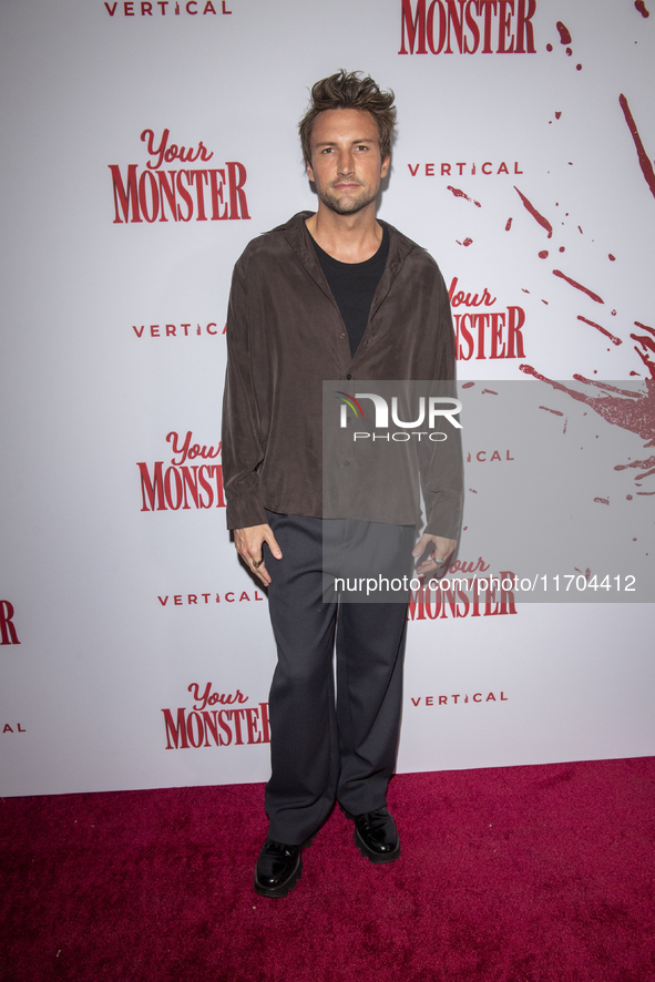 Tyler Lain attends the ''Your Monster'' New York premiere at Metrograph in New York City, USA, on October 24, 2024. 