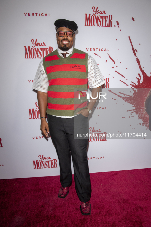 Thaddeus Coates attends the ''Your Monster'' New York premiere at Metrograph in New York City, USA, on October 24, 2024. 