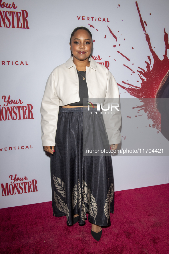 Daysha Broadway attends the ''Your Monster'' New York premiere at Metrograph in New York City, USA, on October 24, 2024. 