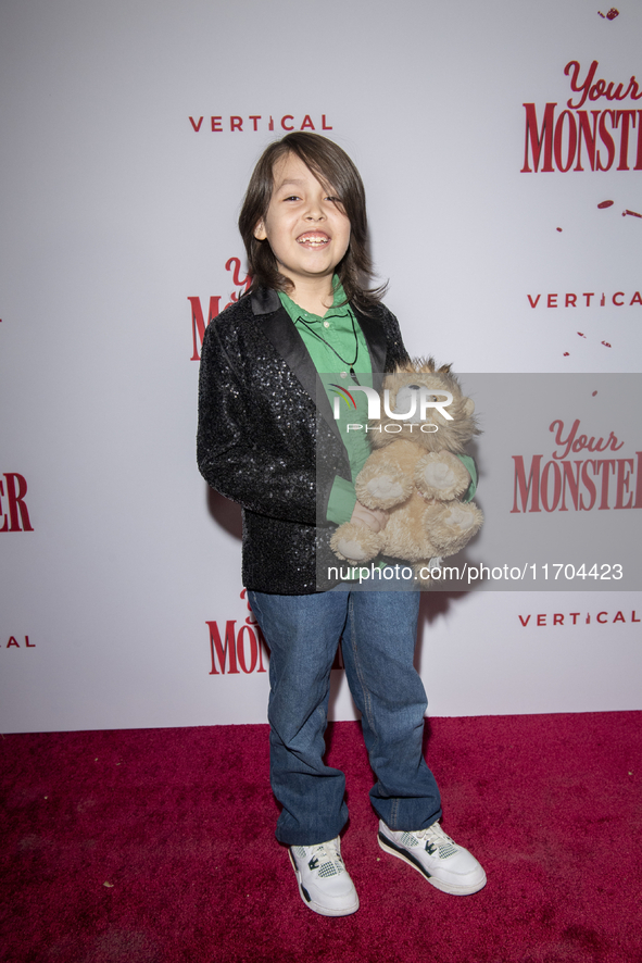 Alonzo Lozano attends the ''Your Monster'' New York premiere at Metrograph in New York City, USA, on October 24, 2024. 