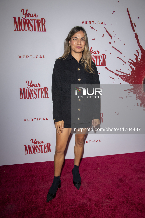 Melanie Donkers attends the ''Your Monster'' New York premiere at Metrograph in New York City, USA, on October 24, 2024. 