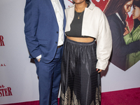 Jon Higgins and Daysha Broadway attend the ''Your Monster'' New York premiere at Metrograph in New York City, USA, on October 24, 2024. (