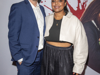 Jon Higgins and Daysha Broadway attend the ''Your Monster'' New York premiere at Metrograph in New York City, USA, on October 24, 2024. (