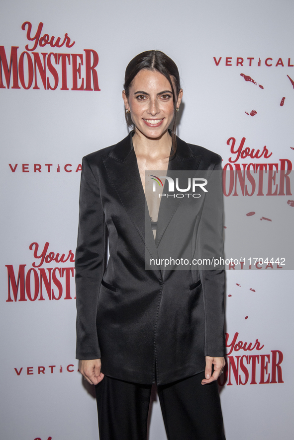 Caroline Lindy attends the ''Your Monster'' New York premiere at Metrograph in New York City, USA, on October 24, 2024. 