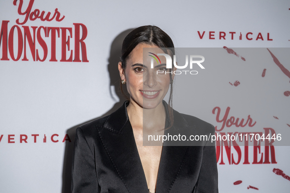 Caroline Lindy attends the ''Your Monster'' New York premiere at Metrograph in New York City, USA, on October 24, 2024. 