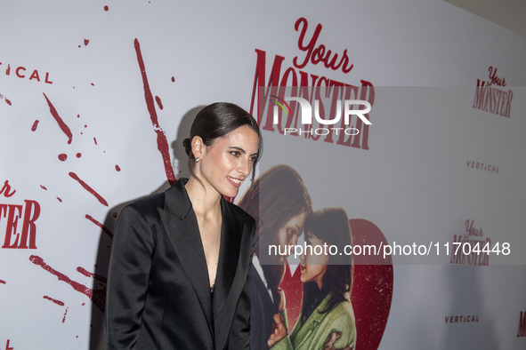 Caroline Lindy attends the ''Your Monster'' New York premiere at Metrograph in New York City, USA, on October 24, 2024. 