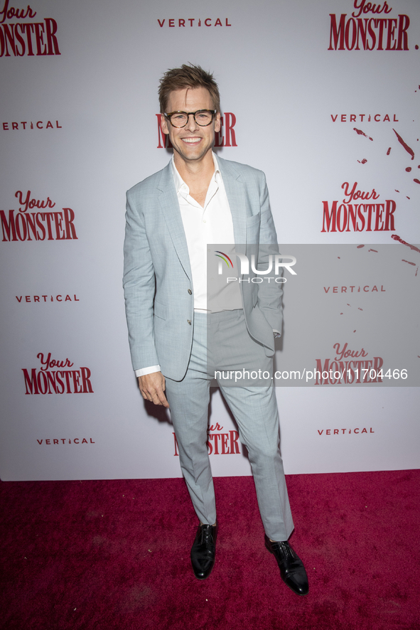 Tommy Dewey attends the ''Your Monster'' New York premiere at Metrograph in New York City, USA, on October 24, 2024. 