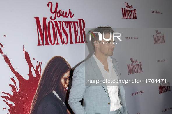 Tommy Dewey attends the ''Your Monster'' New York premiere at Metrograph in New York City, USA, on October 24, 2024. 