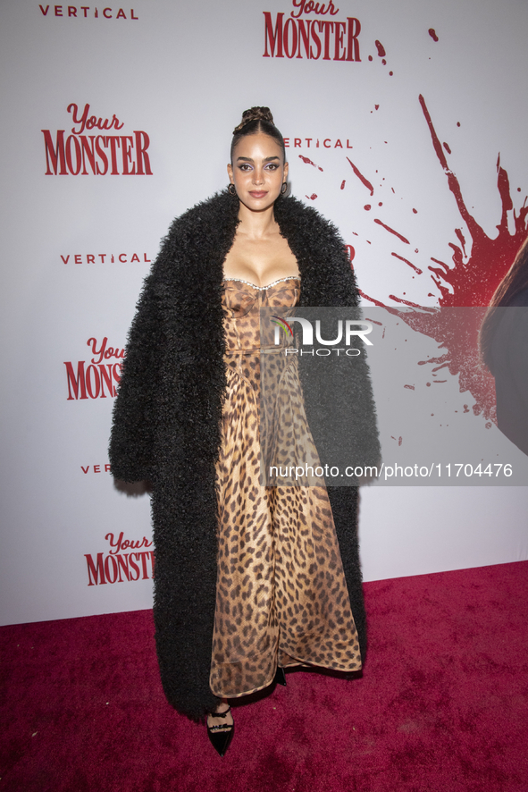 Melissa Barrera attends the ''Your Monster'' New York premiere at Metrograph in New York City, USA, on October 24, 2024. 