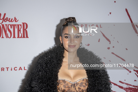 Melissa Barrera attends the ''Your Monster'' New York premiere at Metrograph in New York City, USA, on October 24, 2024. 