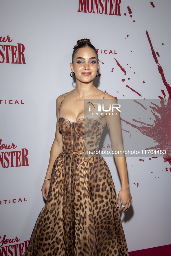 Melissa Barrera attends the ''Your Monster'' New York premiere at Metrograph in New York City, USA, on October 24, 2024. 