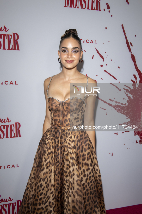 Melissa Barrera attends the ''Your Monster'' New York premiere at Metrograph in New York City, USA, on October 24, 2024. 