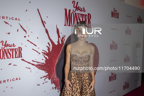 Melissa Barrera attends the ''Your Monster'' New York premiere at Metrograph in New York City, USA, on October 24, 2024. 