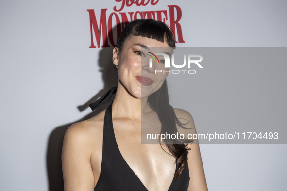 Megan Masako Haley attends the ''Your Monster'' New York premiere at Metrograph in New York, USA, on October 24, 2024. 