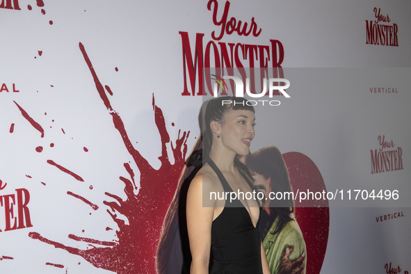 Megan Masako Haley attends the ''Your Monster'' New York premiere at Metrograph in New York, USA, on October 24, 2024. 