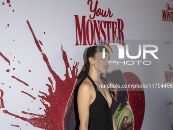 Megan Masako Haley attends the ''Your Monster'' New York premiere at Metrograph in New York, USA, on October 24, 2024. (