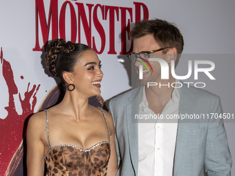 Melissa Barrera and Tommy Dewey attend the ''Your Monster'' New York premiere at Metrograph in New York City, USA, on October 24, 2024. (