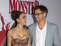 Melissa Barrera and Tommy Dewey attend the ''Your Monster'' New York premiere at Metrograph in New York City, USA, on October 24, 2024. (