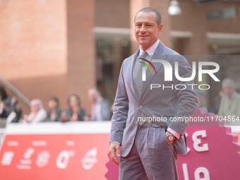 Stefano Accorsi attends the ''The Bad Guy - Seconda Stagione'' photocall during the 22nd Alice Nella Citta at Auditorium Parco Della Musica...