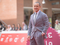 Stefano Accorsi attends the ''The Bad Guy - Seconda Stagione'' photocall during the 22nd Alice Nella Citta at Auditorium Parco Della Musica...