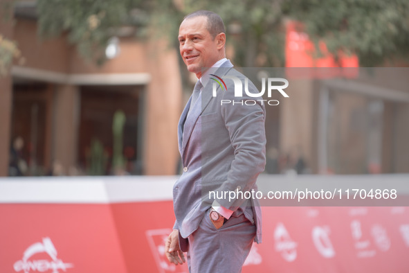 Stefano Accorsi attends the ''The Bad Guy - Seconda Stagione'' photocall during the 22nd Alice Nella Citta at Auditorium Parco Della Musica...