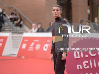 Giulia Maenza attends the ''The Bad Guy - Seconda Stagione'' photocall during the 22nd Alice Nella Citta at Auditorium Parco Della Musica in...