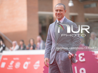 Stefano Accorsi attends the ''The Bad Guy - Seconda Stagione'' photocall during the 22nd Alice Nella Citta at Auditorium Parco Della Musica...